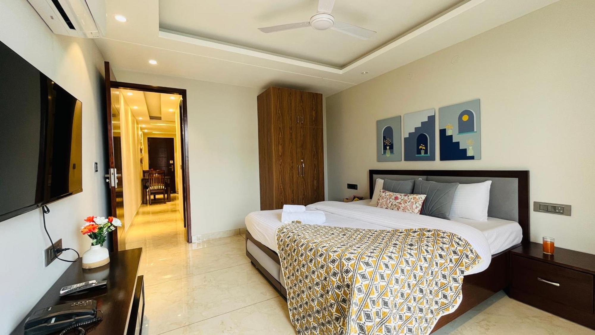Zen Suites Gurgaon - Luxe Stays Collection ภายนอก รูปภาพ